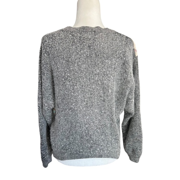 Vintage Silk & Angora Knit Sweater 2X Cozy Grandmacore - Picture 4 of 5